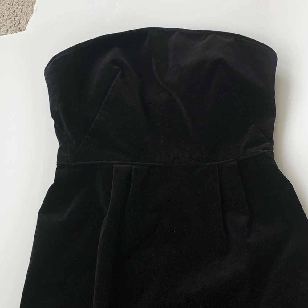 J Crew Velvet Strapless Dress - Picture 6 of 7